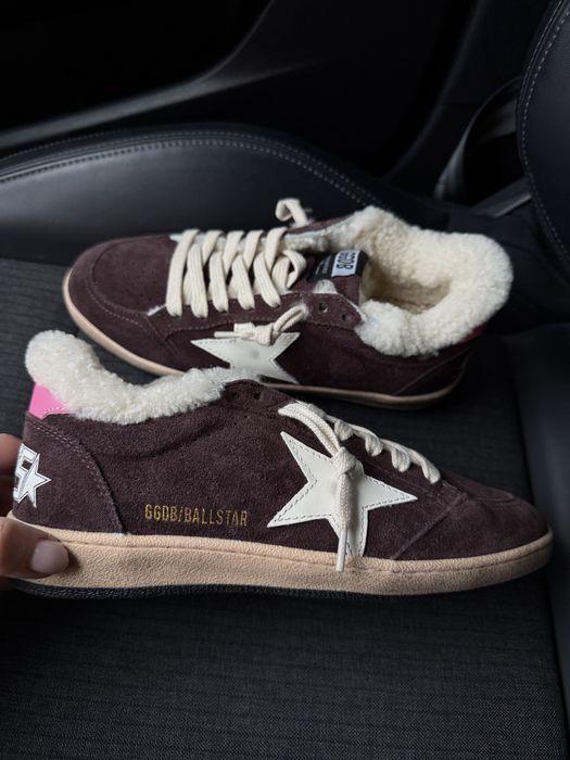 кеди утеплені кросівки жіночі ggdb golden goose голден гус  шкіряні