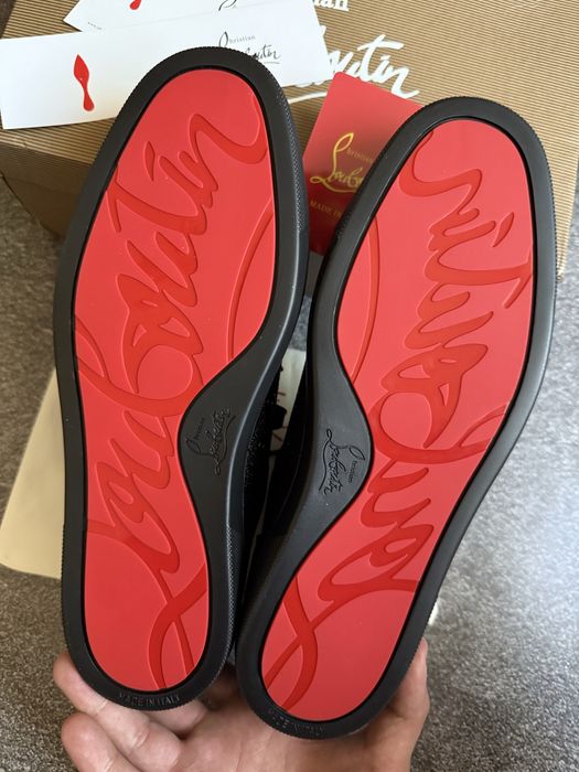 【極美品】Christian Louboutin グラデーション 黒赤 36 Кроссовки кеды Christian Louboutin labuten labouten ysl dior: 3