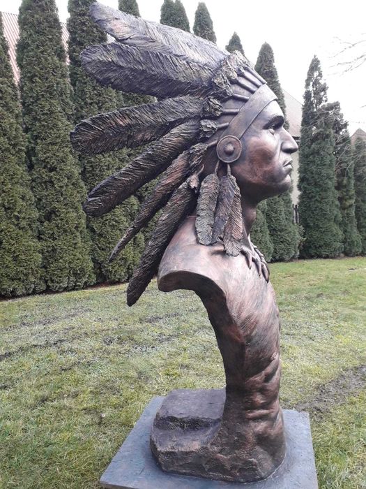 rzeźba indianina