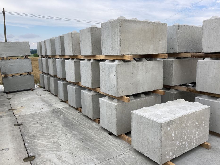 Klocki betonowe mur betonowy mur oporowy bloki betonowe