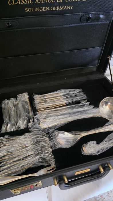 Faqueiro solinger banhado ouro