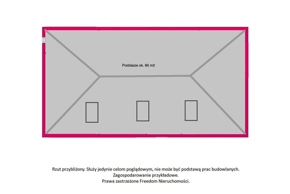 Nowy, parterowy dom + poddasze-na działce 1000 m2