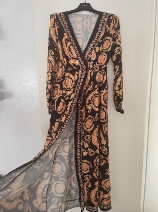 Vestido padrao estilo versace