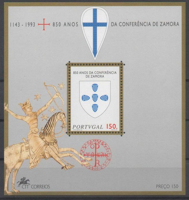 Bloco 145. 1993 / 850 Anos da Conferência de Zamora. Novo.