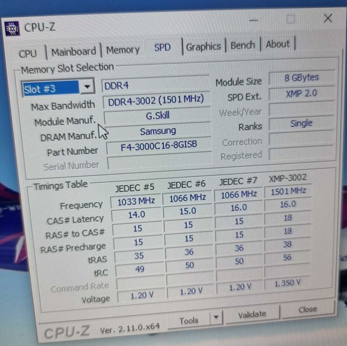 Оперативна пам'ять G.Skill Aegis DDR4 3000 16GB (2x8)