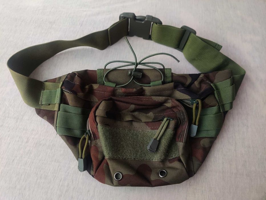 Nerka wojskowa moro oryginalna torba na pas torebka saszetka duża