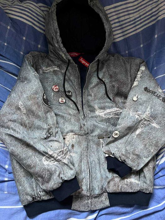 Supreme kurtka jeans fw24 L nowa
