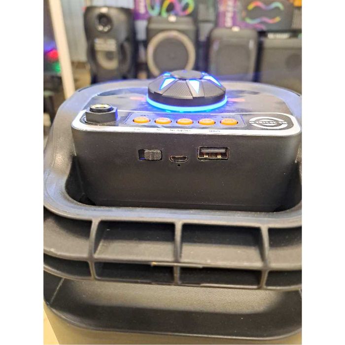 Bluetooth  компактна караоке колонка | RGB | 39см