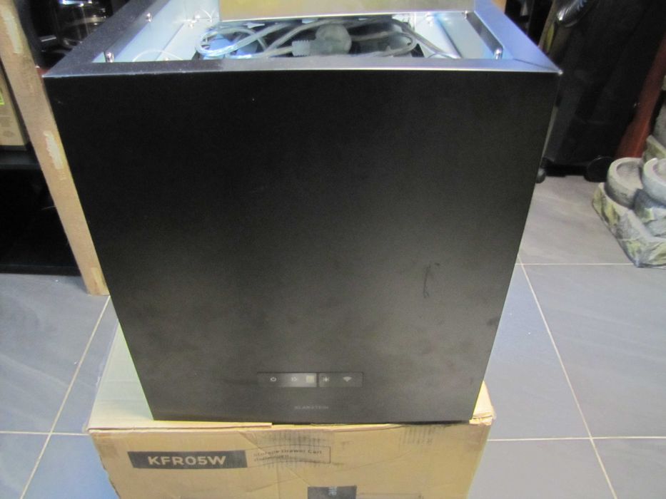 Okap kuchenny wyspowy sufitowy panel LED Smart Wi-Fi Klarstein