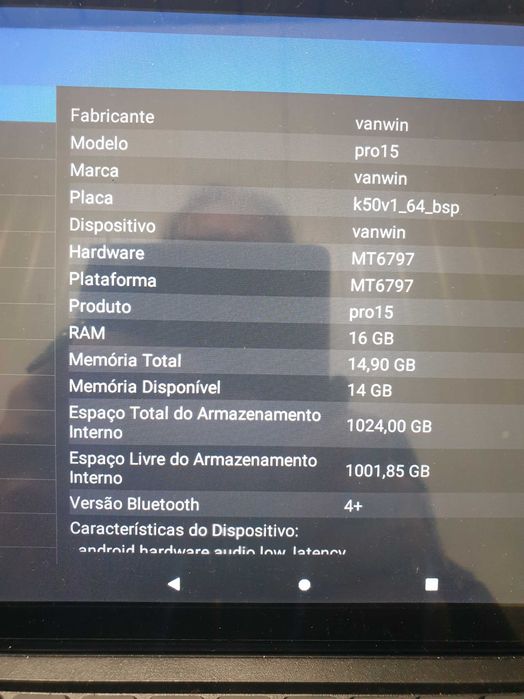 TABLET 10,5"     16GB RAM  1TB disco armazenagem 2k imagem uhd como novo