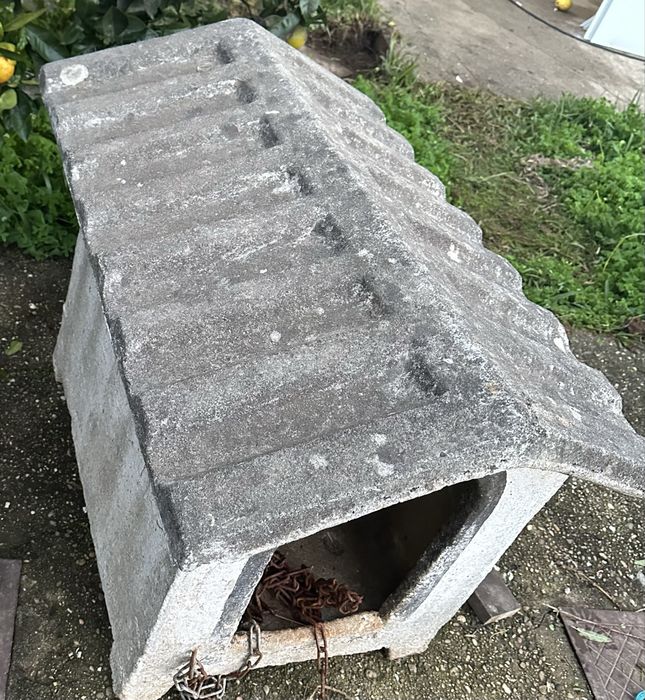 Casota para cão em cimento
