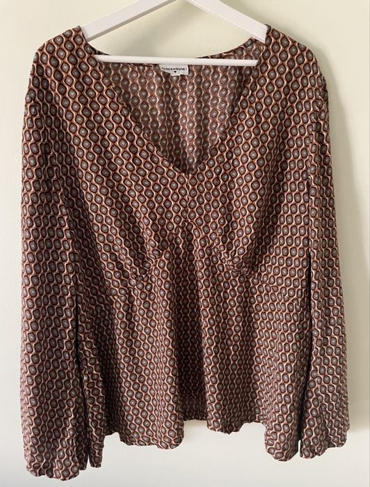 Bluzka rozmiar 6XL 52 c&a wiskoza lato jesień