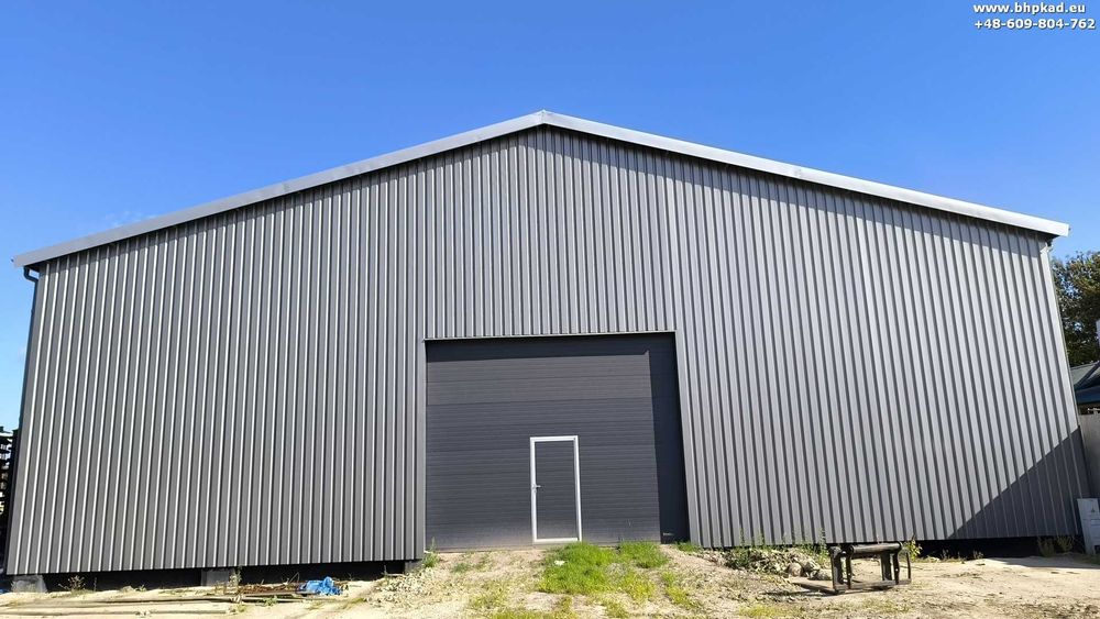 Konstrukcja stalowa hali. 22x45x6,6m. Producent. Bartoszyce.