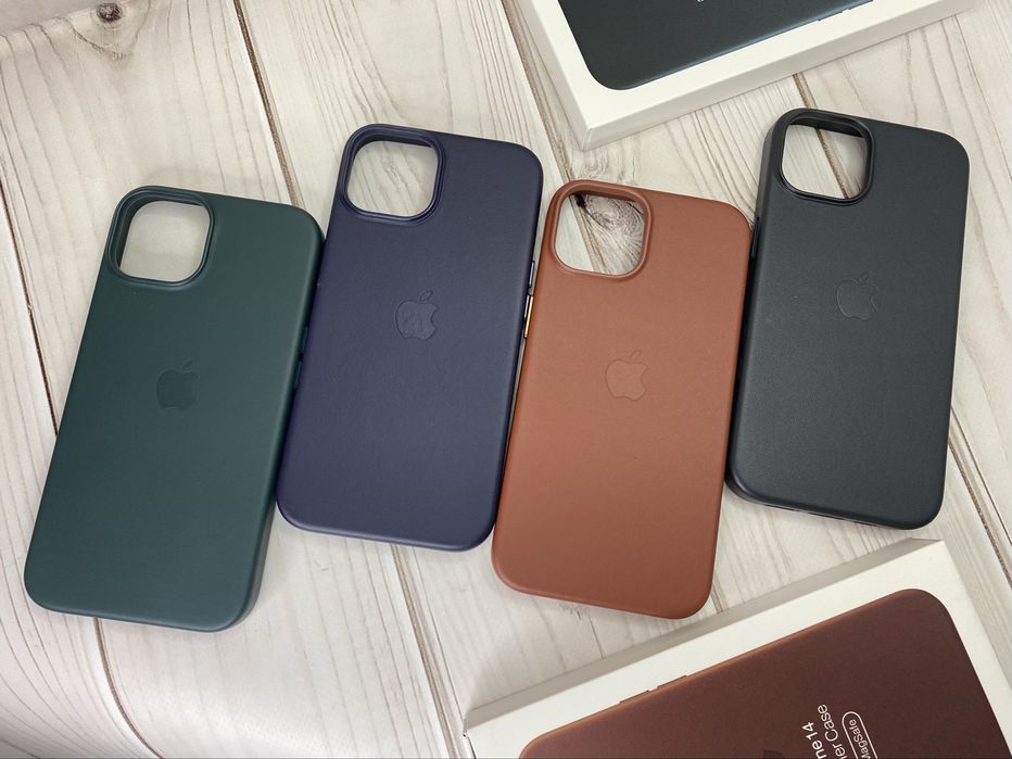 Шкіряний чохол Original Leather Case MagSafe iPhone 14 Айфон 14