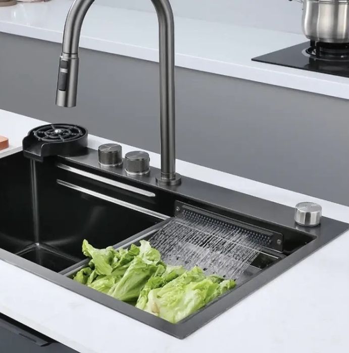 Мийка,мойка,кухонная мойка,мийка водоспад,мийка зі змішувачем,кухонна