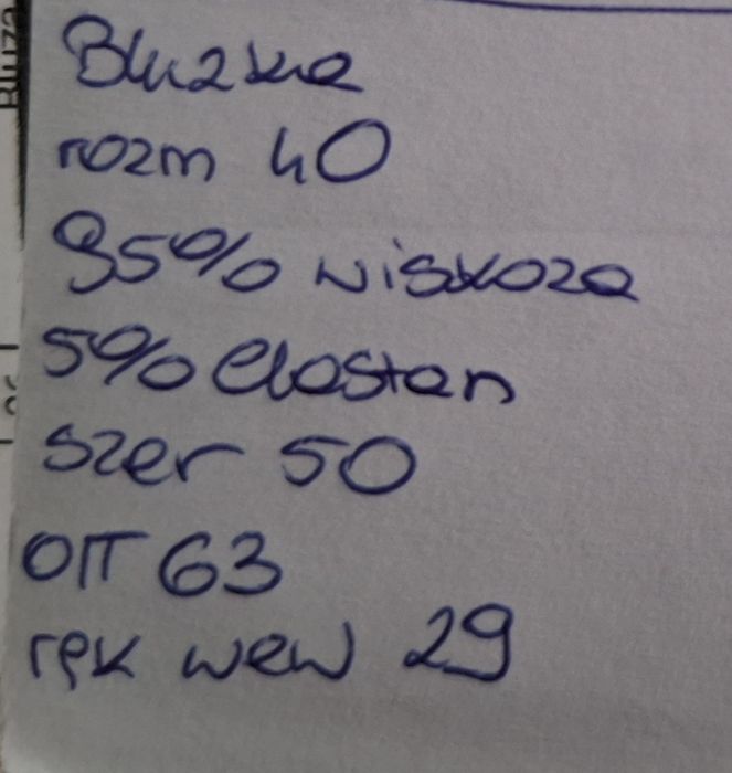 Bluzka damska rękaw 3/4 r. 40