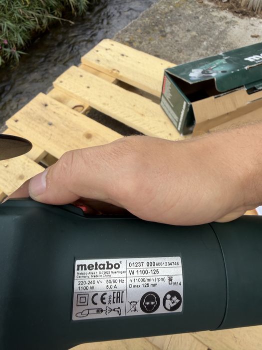 Болгарка metabo 1100-125 Нова