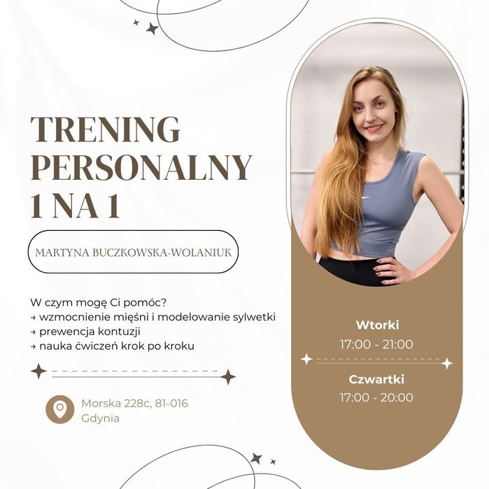 Trening personalny 1 na 1 - kameralne studio treningowe