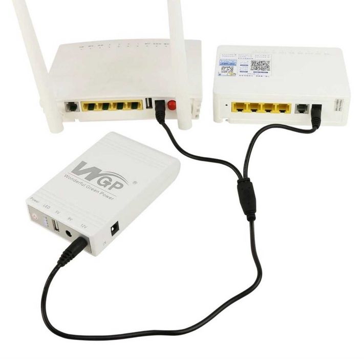 Дбж для роутера mini ups WGP 10400mAh ибп безперебійник для роутера міні упс для роутера мини упс для роутера повербанк для роутера павербанк доя роу