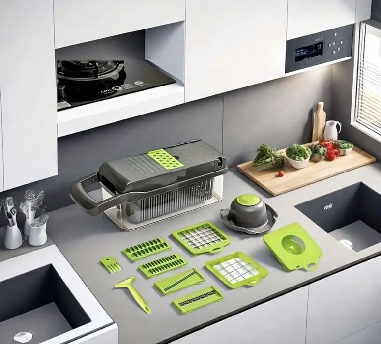 Овочерізка Мультифункціональна 16-в-1 "ProChef" | Терка | Шатківниця |