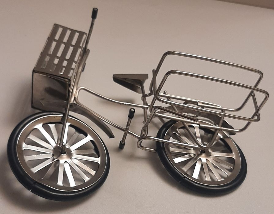 Dekoracja, rower, miniatura z PRL