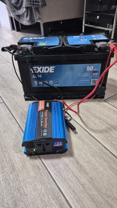 Можлива доставка по Києву. Резервне живлення: акумулятор EXIDE AGM - 80ah, інвертор, та зарядне до акумулятора VOIN  VL-144.