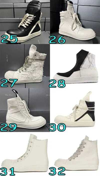 КРАЩА ЯКІСТЬ‼️ Кросівки Rick Owens Geobasket, Chrome Hearts, Pony Hair