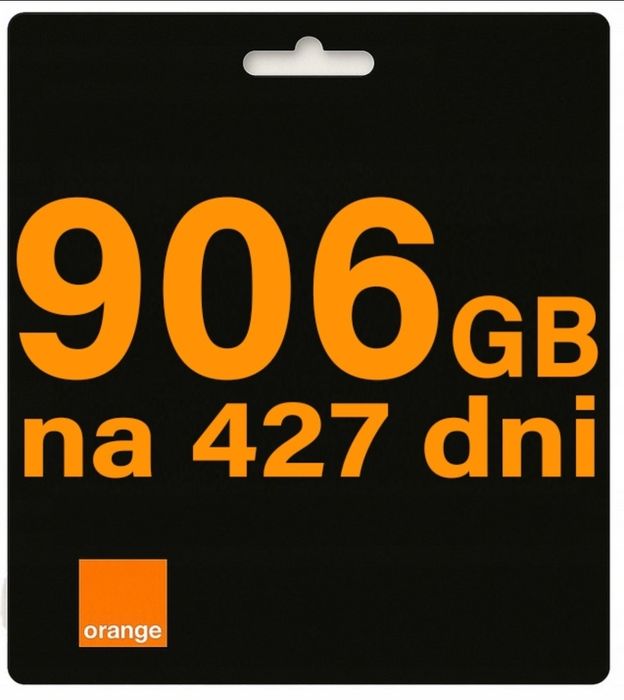 Internet Mobilny na kartę Orange za darmo 906GB 427 DNI karta sim 4G 5G