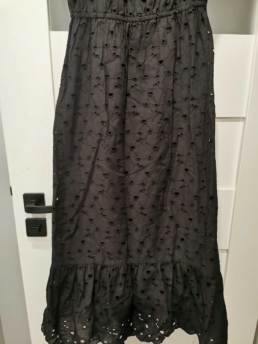 Sukienka letnia hiszpanka czarna DUNNES r. 36 maxi długa