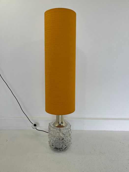 Lampa Podłogowa Ice Glass Brutilizm Doria Leuchten Mid-Century Lata 60/70.