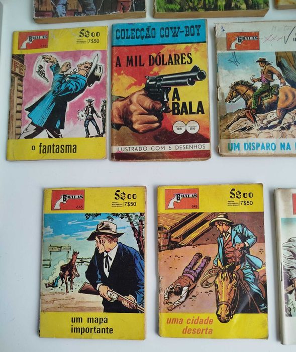 Lote de Livros Antigos de Cowboys