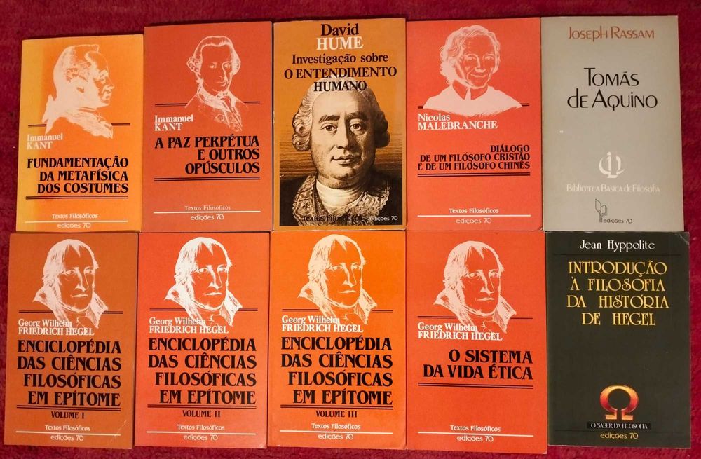 Kant, Hegel, Hume, Malebranche - edições 70