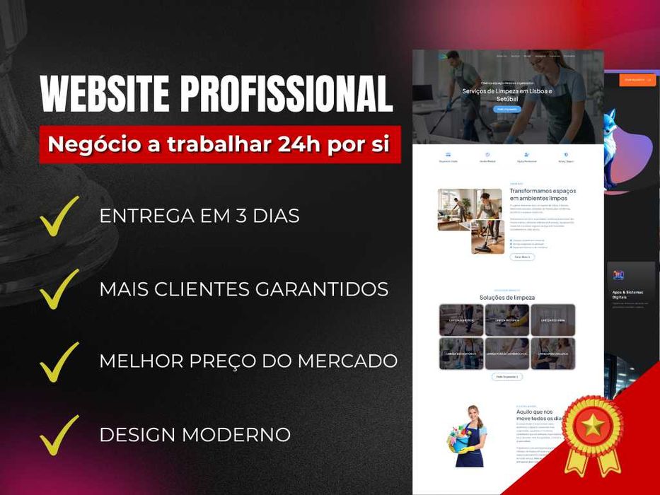 Website Profissional + Sistema de marcações - Atrair Mais Clientes