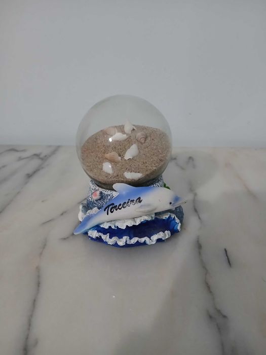 Globo Decorativo Souvenir da Ilha Terceira com areia e buzios
