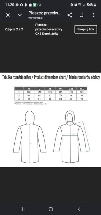 Płaszcz przeciwdeszczowy ,sztormiak 4xl