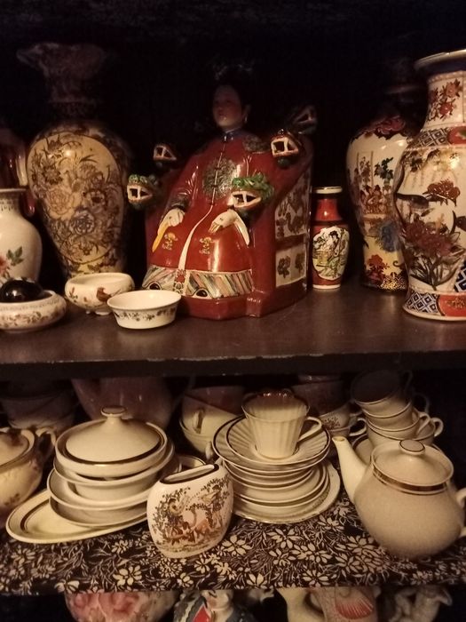 Chińskie Japońskie figurki ceramiczne