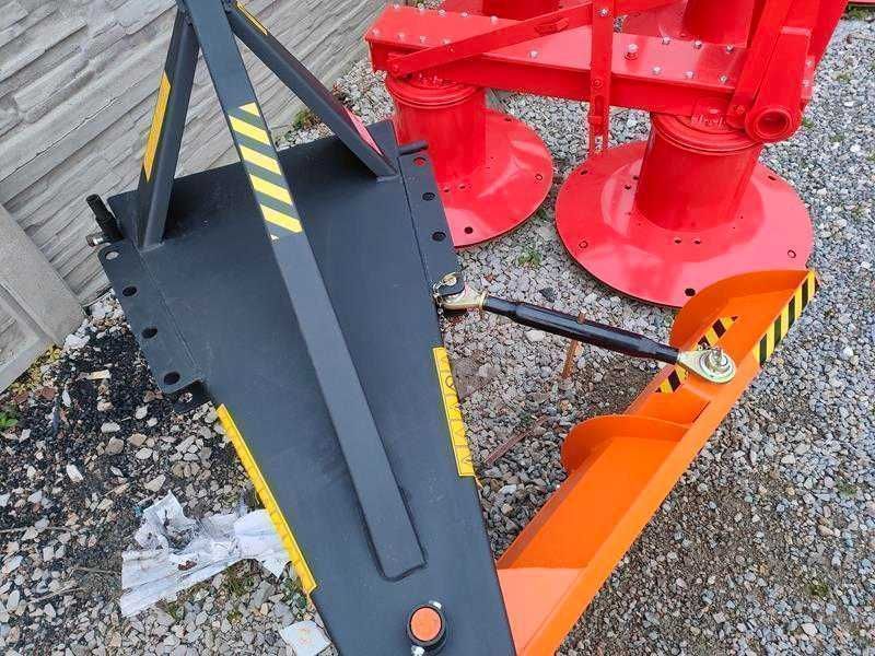 Pług do śniegu spych-do ciągnika na tył-OBROTOWY-solidny blacha 4mm