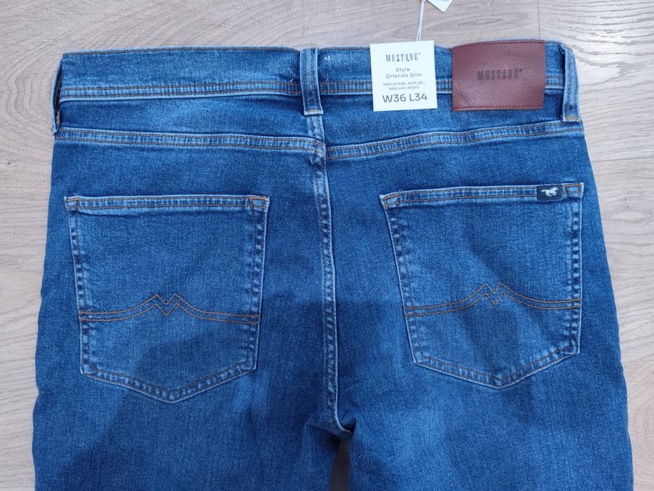 Spodnie jeansy MUSTANG Tramper Straight dżinsy męskie nowe 31/34 3