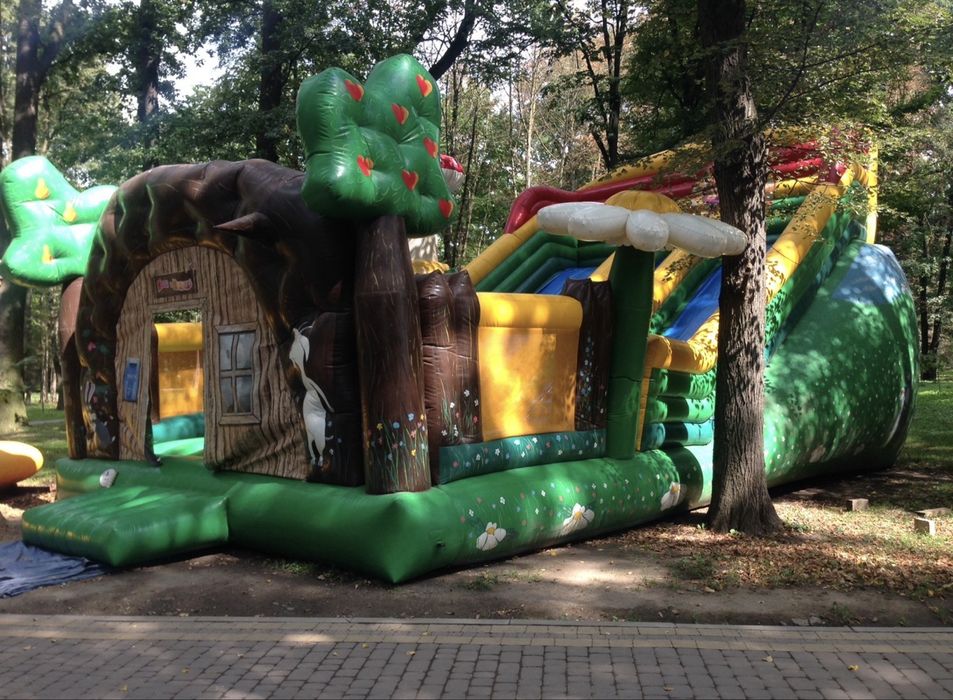 Надувна гірка батут