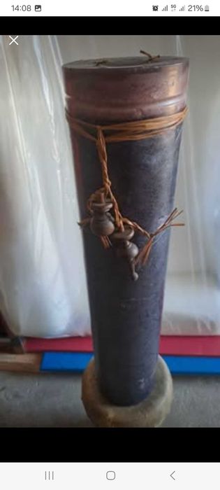 Vela grande decorativa e aromática