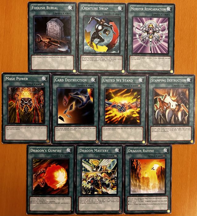 Cartas Yu-Gi-Oh - Deck SDDL - 1st editions