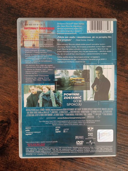 Krucjata Bourne'a DVD PL napisy lektor
