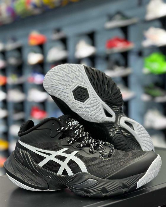 eur36-46 чорні волейбольні кросівки ASICS metarise black