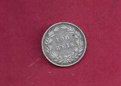 MONARQUIA D. Luis I  100 REIS  1879 e 200 Reis  1863  Prata