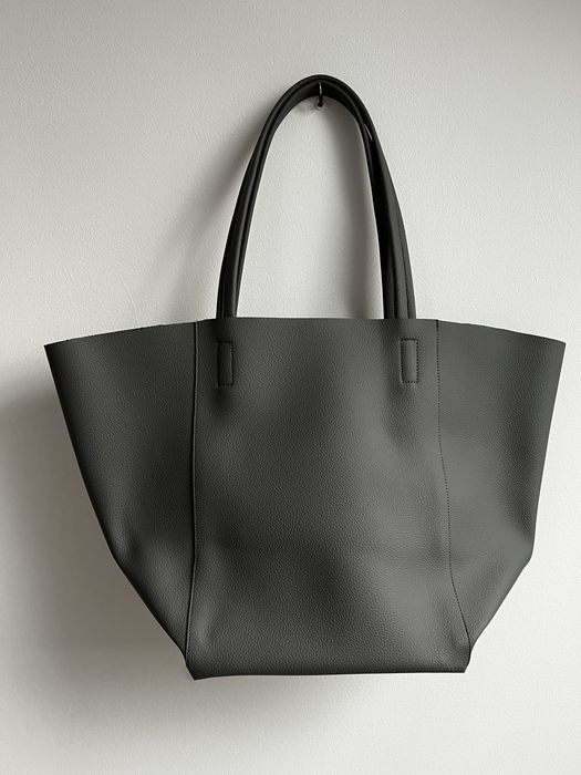 Szara torebka shopper na ramie