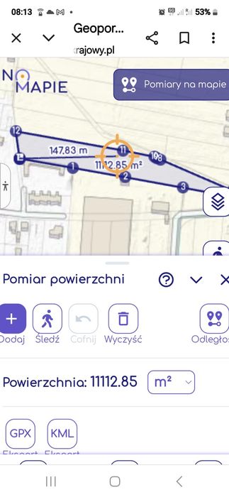 Dzialka budowlana 1,1 ha