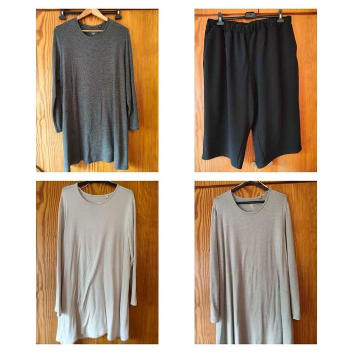 Camisolas, calções, calças, pijamas de L, XL, XXL, 4XL, 5XL, 46, 48 e 54
