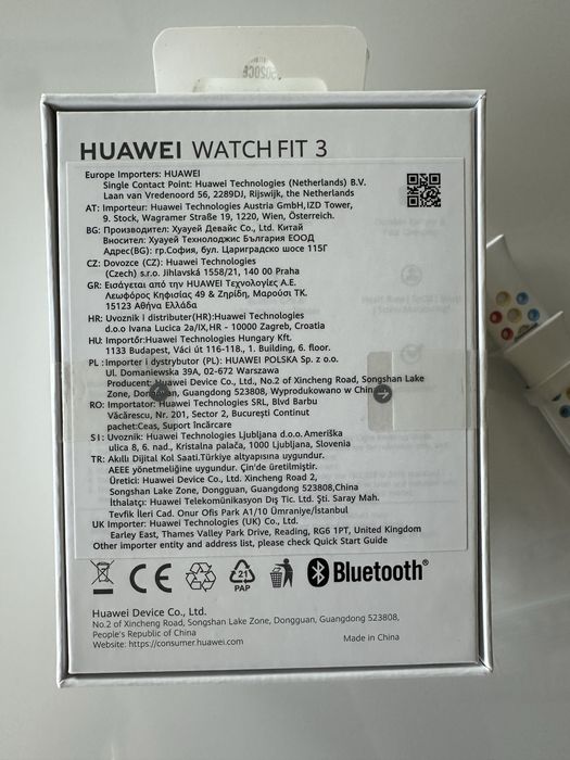 smartwatch Huawei Watch Fit 3 novo/na caixa