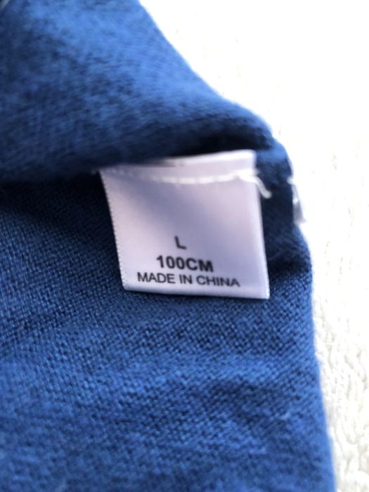 Sweter DKNY JEANS – Rozmiar L – Niebieski / V-neck