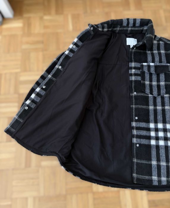 Ciepła kurtka koszula w kratkę H&M r.S